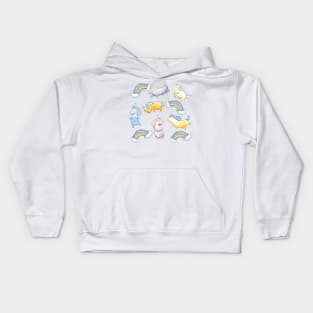 Rainbows and Unicorns Kids Hoodie